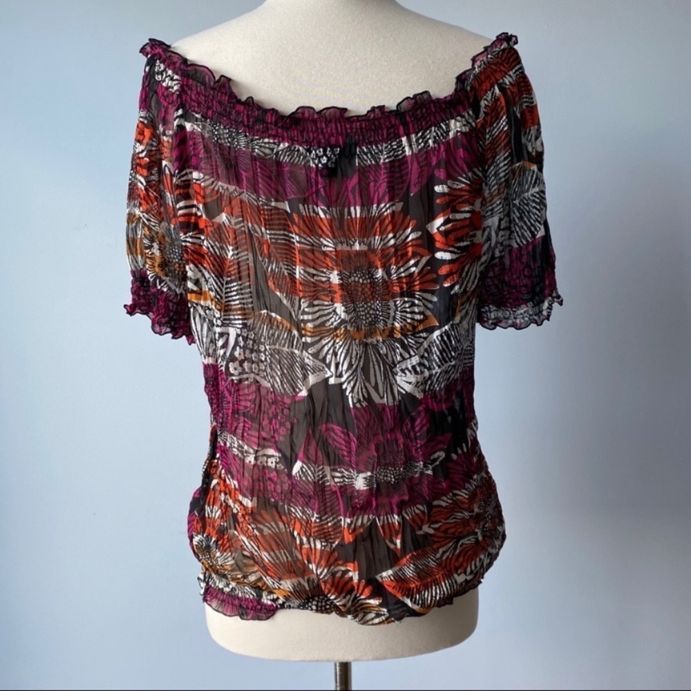 East 5th sheer summer top size L - Picture 5 of 7